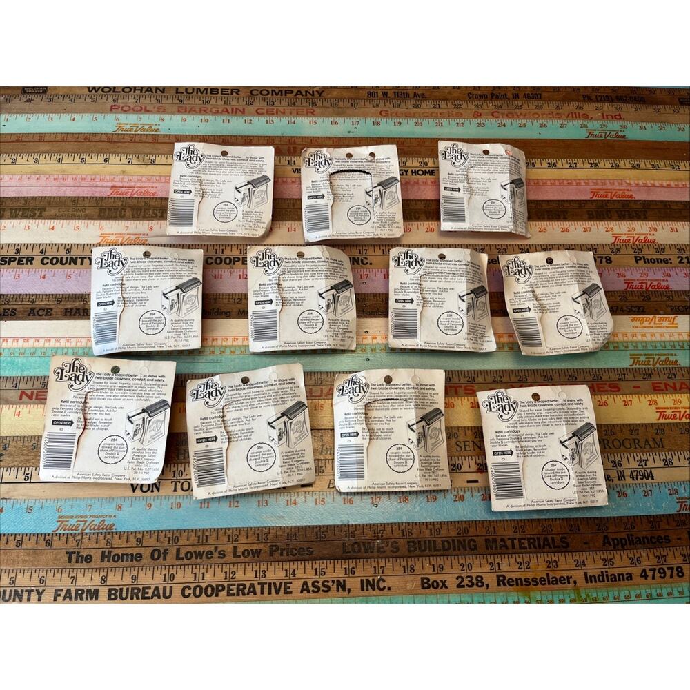 Vintage Women's The Lady Double II by Personna Razor NOS New Sealed Lot Of 11 - Picture 4 of 8